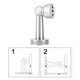 thumbnail image 1 of Tope De Puerta Anticolisión Resistente De Acero Inoxidable, Soporte Magnético, Plateado, 1 of 7
