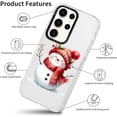 thumbnail image 4 of 2 Packs Christmas Transparent Print Phone Case for Samsung Galaxy A53 5G 6.5", Aesthetics Pattern Design Soft Silicone Xmas Cases, Shockproof Bumper Protector Camera Girls Cover, Santa Claus, 4 of 5