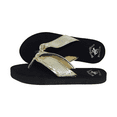 thumbnail image 2 of Beverly Hills Polo Club Fara Adult Women Sequin Flip Flop Sandal Thong (Gold Size 6), 2 of 4