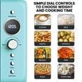 thumbnail image 5 of Total Chef Retro Microwave Oven, 0.7 Cu Ft, 8 Pre-Sets, 700W, Blue, 5 of 5