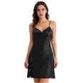 thumbnail image 3 of Tranfacy Women Summer Sleepshirt Solid Camisole Short Dress Soft Breathable Home Wear, 3 of 5