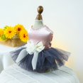 thumbnail image 2 of CSChome Robe pour Animaux Robe de Princesse pour Animaux - Épissage en Maille avec Fleur 3D et Décoration, 2 of 6