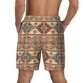 thumbnail image 2 of Lsque Mens Swim Trunks Traditional Tribal Aztec Pattern - Bathing Suit Compression Liner - Beach Swim Shorts Swimwear - (S-3XL) - Stretch Quick Dry -X-Large, 2 of 9