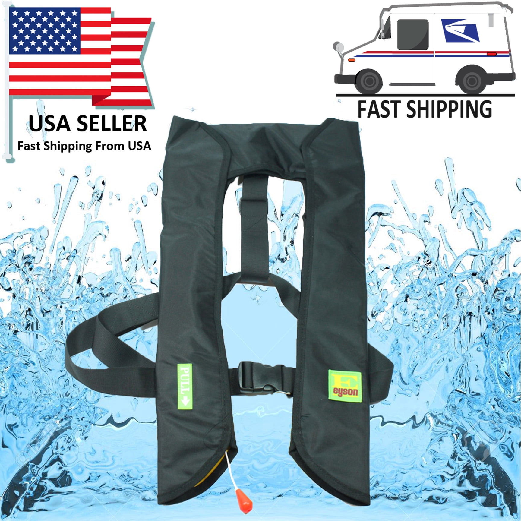 Lifesaving Pro Premium 33G Manual Inflatable PFD Survival Buoyancy