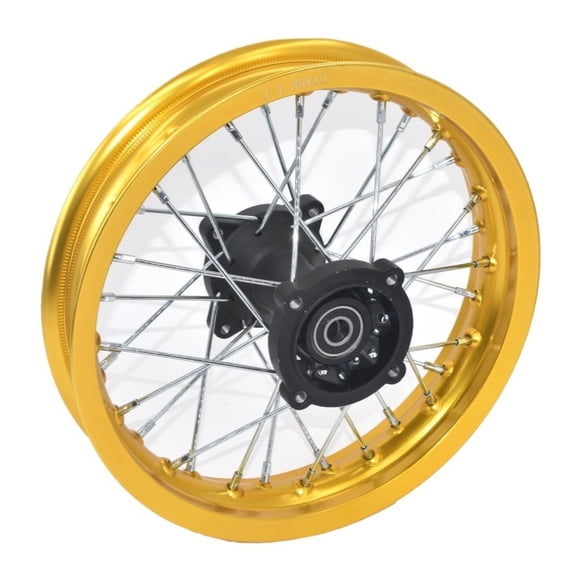 Dirt bike Pit bike Wheel Rims Gold Colour 12mm or 15mm Axle 1.85x12" Inch Rear Wheel Rim PIT PRO CRF KLX YZF BSE