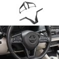 thumbnail image 1 of Compatible con la moldura del marco de la cubierta del volante de fibra de carbono de Nissan, 1 of 2