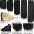 thumbnail image 6 of SEGO Thick Clip in Mini Human Hair Extensions for Women Adding Hair Volume Seamless Short Straight Clip in Human Hair Pad Hairpieces Topper for Thinning Hair, 6 of 8