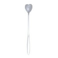 thumbnail image 1 of Langgg Coffee Spoons Long Handle Dessert Tea Teaspoons Home Bar Cafe Hotel Scoops Kitchen Tableware Flatware Accessories Type 1 Silver Type 4 Silver, 1 of 6