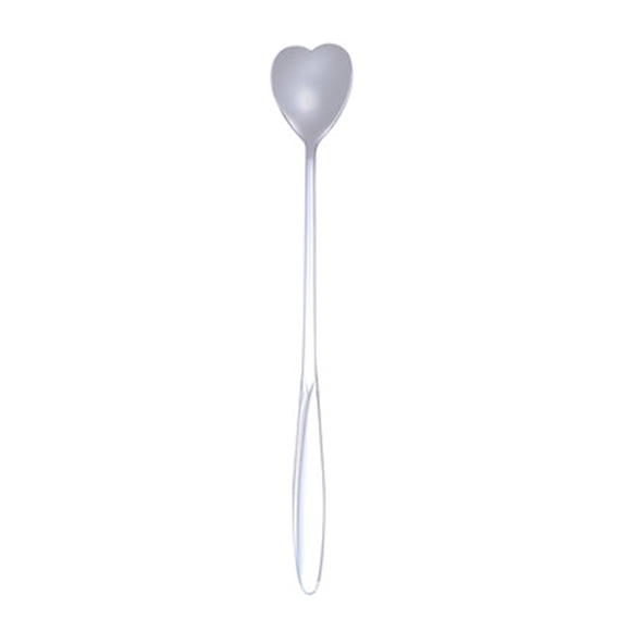 Cucharas de Café de Mango Largo Yuarrent Tipo 4 Plata