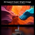 HAPPRUN 2500 ANSI Outdoor Projector with Official Google TV, 4K ...
