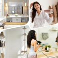 thumbnail image 3 of Hair Dryer Holder Wall Mounted Organizer NoDrill SpaceSaving Bathroom Rack for Dryer and Straightener Silver, 3 of 4