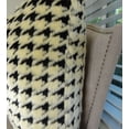 thumbnail image 4 of Thomas Collection Black Beige Houndstooth Double Sided Faux Fur Pillow - 17486, 4 of 5