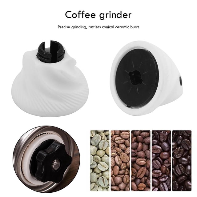 Núcleo cónico de molienda de grano de café Manual de cerámica portátil para herramienta de cocina Likrtyny Oficina Multiescena Multifunción