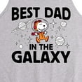 thumbnail image 2 of Peanuts - Best Dad In The Galaxy Snoopy - Men's Jersey Tank Top, 2 of 5
