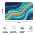 thumbnail image 3 of Dark Blue Marble Gold Line Pattern Bathroom Rugs Mat,Non Slip Microfiber Bathroom Rug,Rubber Backing,Soft Bathroom Mats for Bathroom Floor,Tub and Shower,17x27in(43x68cm), 3 of 5