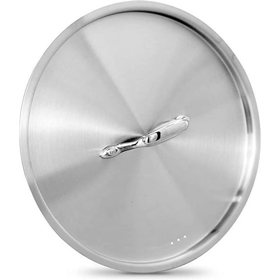 NutriChef Lid for 14/16-Quart Stockpot - Stainless Steel Kitchen Cookware Cover with Handle