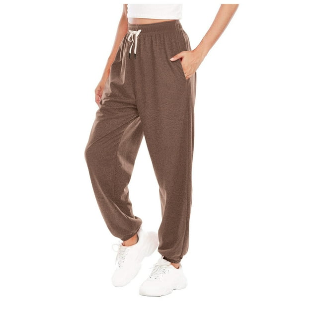 AherBiu Baby Girls Boys Clothes Joggers Drawstring Elastic Waisted Sweatpants Wide Leg Pants Fall Winter Solid Color Causal Trousers