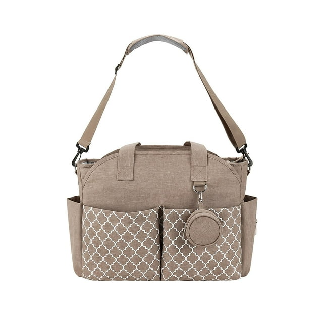Multifunctional Baby Diaper Mummy Changing Bag for Keys Mom and Dad Diaper Khaki