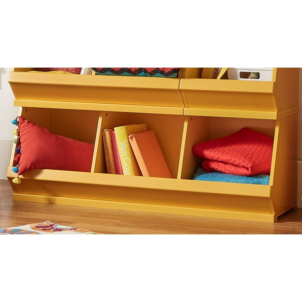 Plastic Storage Cube, Wooden Stacking Storage Cubes