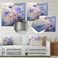 thumbnail image 4 of Designart "Purple Cornflowers love expression III" Floral Metal Wall Decor, 4 of 5