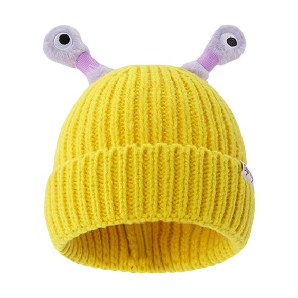 Cute and Funny Knitted Wool Hat,Eyes and Antennas Fresh and Sweet for Going Out On The Street