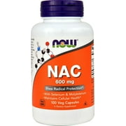 Now Foods Nacacetyl Cysteine 600Mg Capsules, 100 Ct