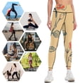 thumbnail image 4 of Rose Pattern High Waisted Leggings for Women Regular & Plus - No See Through Tummy Control Cycling Workout Yoga Pants without Pockets 2XL, 4 of 6
