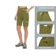 thumbnail image 5 of Mapamyumco Women's 10 Inch Inseam Hiking Cargo Shorts Quick Dry Lightweight Golf Shorts Bermuda for Summer Travel Size M, 5 of 7