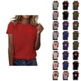 thumbnail image 1 of T-shirts de la Saint-Valentin pour Femmes 2026 Mode Manches Courtes Col Rond Cœur Graphique, 1 of 4