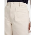 thumbnail image 4 of Free Assembly's Women's and Women's Plus Wide Leg Jeans with Patch Pockets, 30", 32", and 34" Inseams, Sizes 0-26W, 4 of 5