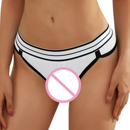 

GWAABD Underwear Summer Beachwear Panties for Women Crochet Lace Lace Up Panty Hollow Out Underwear