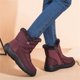 thumbnail image 5 of Zapatos de algodón para mujer, botas de nieve cálidas para invierno para mujer, botas de algodón impermeables con cremallera lateral para mujer Wmkox8yii ghj1353, 5 of 5