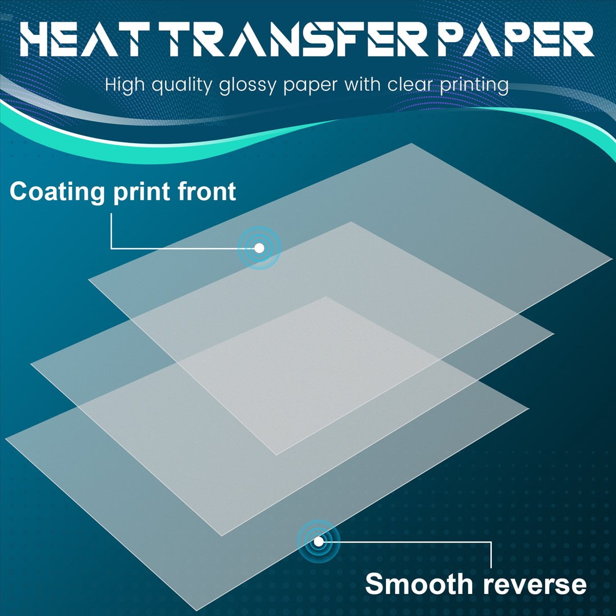DTF Transfer Film 100 Sheets-A4 PET Heat Paper for DIY Direct on T-Shirts.Socks,Bags, 8.3 inch x 11.7
