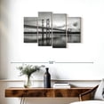 thumbnail image 3 of Elephant Stock Tacoma Bridge Monochrome Wall Art - Horizontal Multi Panel Canvas - Living Room Wall Decor - Architecture Multi Panel - Black And White Decor - 36" x 22", 3 of 8