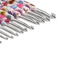 thumbnail image 2 of Juego de ganchillo con agarre cómodo de 14 piezas para bufandas y guantes de bricolaje A Sywqhk Libre de BPA, 2 of 2