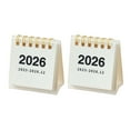 thumbnail image 2 of Dserhfy 2 Pcs Mini Desk Calendar Oct. 2025-Dec. 2026 14 Monthly Planner Desktop Small Standing Flip Calendar with Twin-Wire Binding for Home Office, 2 of 8