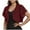 Wine., variant on Akafmk Summer Plus Size Cardigans for Women,Lightweight Open-Front Cardigan,Women's Casual Oversize Summer Solid Color Short Sleeved Blouse Cardigan Loose Cover Up Jackets Tops