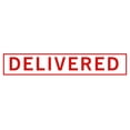 thumbnail image 1 of Printtoo Delivered Self Inking Rubber Stamp Pre-Inked Office Stamp- Home Office Business Stationery, Red- 42 x 9 mm, 1 of 7