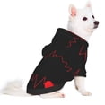 thumbnail image 2 of Balery Cardiogram and Heart Sudadera con Capucha para Perros Pequeños – Ropa para Mascotas, Disfraz para Perros y Gatos, Ideal para Fiestas y Cosplay-X-Large, 2 of 7