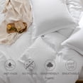 thumbnail image 6 of UlikTree Microfiber Duvet Cover Set Solid Color White Full Size 80x90 Inches, 6 of 8