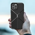 thumbnail image 4 of Dteck Rugged Case for iPhone 13 Pro Max Line Pattern Ultra Slim Thin Soft TPU Shockproof Full Protection Non-Slip Cover For iPhone 13 Pro Max,Black, 4 of 6