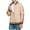 Khaki, variant on WREESH Fashion Winter Jacket Men'S Solid Color Design with Zippered Pockets and Long Sleeved Hooded Casual Jacket Black