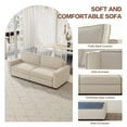 thumbnail image 4 of QEZEOM Modern Loveseat Sofa 86", Modular Couch 2 Seater Sofa for Small Apartment, Beige, 4 of 7