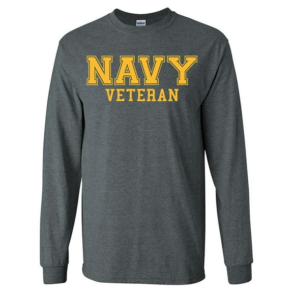 NAVY Veteran GOLD Logo Long Sleeve T-Shirt