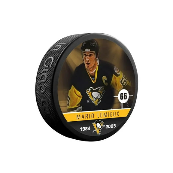 Mario Lemieux Pittsburgh Penguins Officially Licensed Hockey Puck