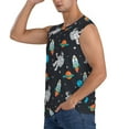 thumbnail image 3 of Daiia Space Printed Men's Tank Tops,Casual Soft Sleeveless Gym Muscle Shirts Bodybuilding Tee-Medium, 3 of 8