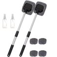 thumbnail image 1 of Feltree Cleaner Tool Magnetic Car Window Cleaner Expandable Car Window Cleaner with Reusable Microfiber Pads and Spray Bottles, 1 of 7
