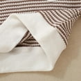 thumbnail image 4 of Zwiiyzr 3M-3T Baby Clothes Sweater Knit Outfits Kids Toddler Girls Boys Striped Soft Comfy Long Sleeve Winter Fall Warm 2Pcs Set Brown, 4 of 9