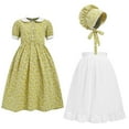 thumbnail image 4 of ANINEO Girls Prairie Pioneer Dresses Laura Ingalls Wilder Pilgrim Colonial Clothing Dress, 4 of 4