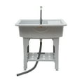 thumbnail image 6 of Freestanding Kitchen Sink Commercial Laundry & Utility Room Sinks w/ Faucet Gray, 6 of 17